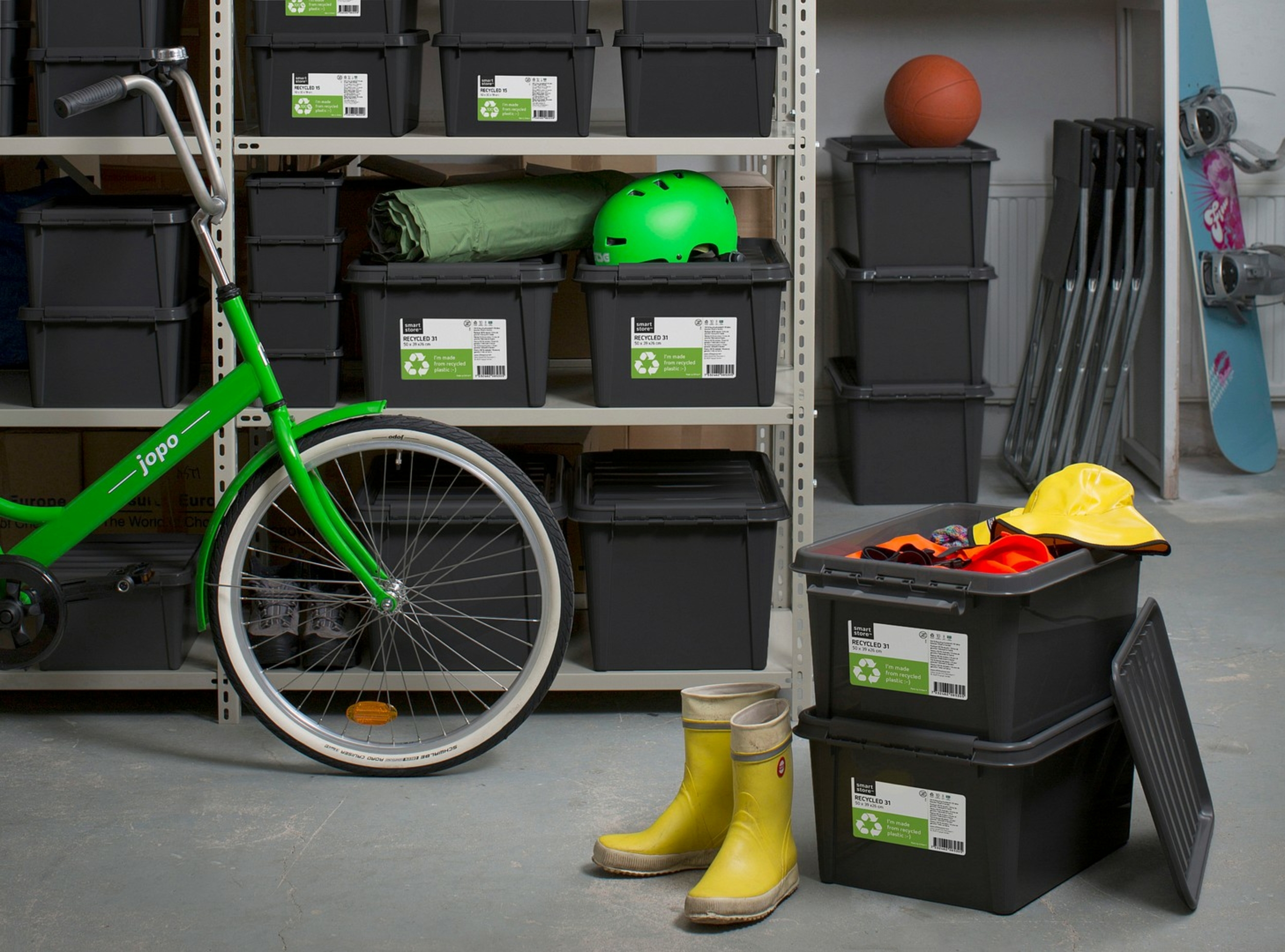 Boites de rangement recyclées